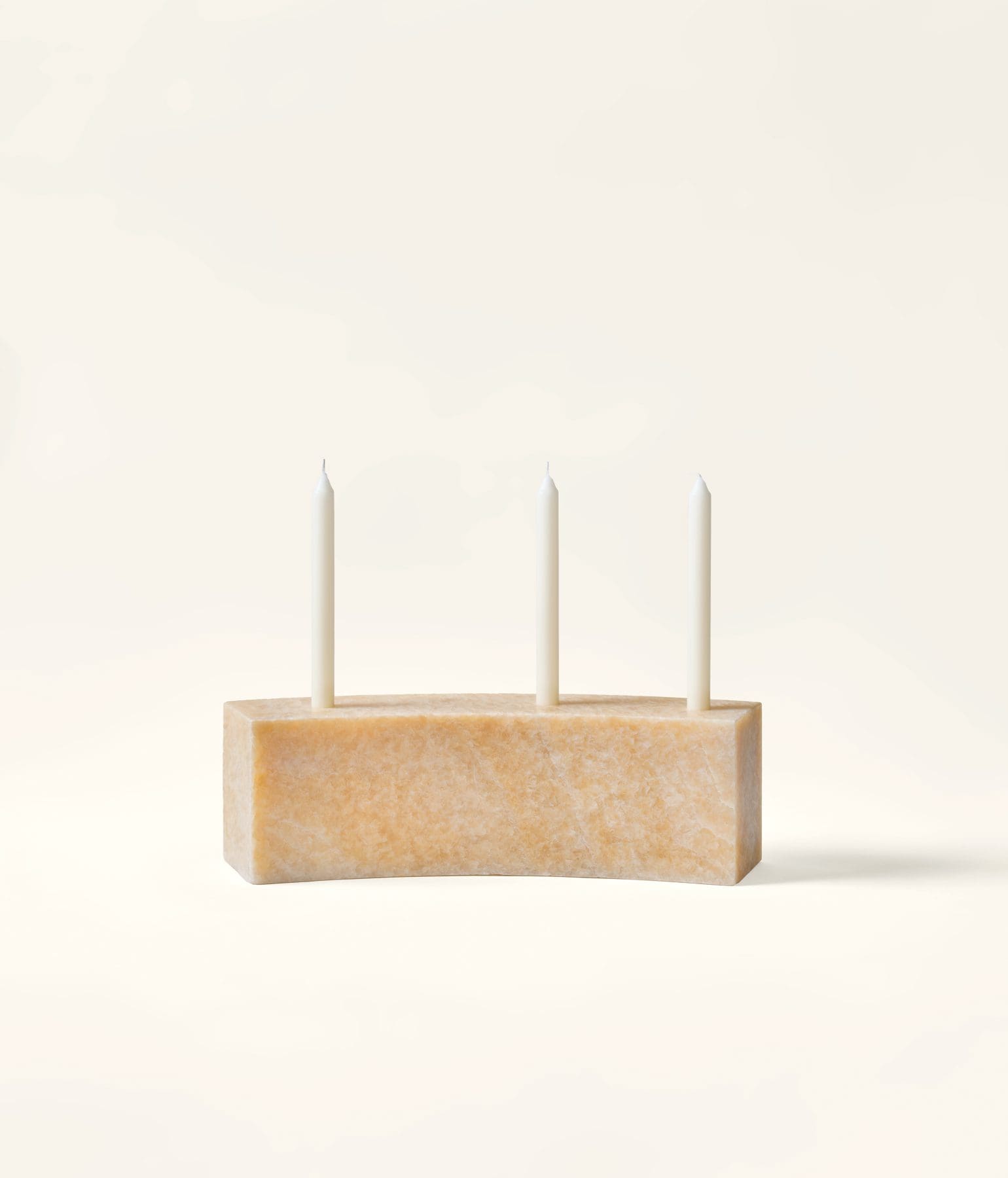 Sabine Marcelis candle holder Honey Onyx S — SolidNature limited edition natural stone